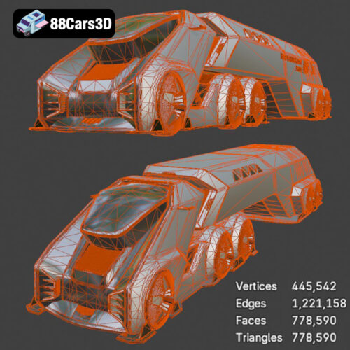 Tesla Space Rocket-001 3D Model