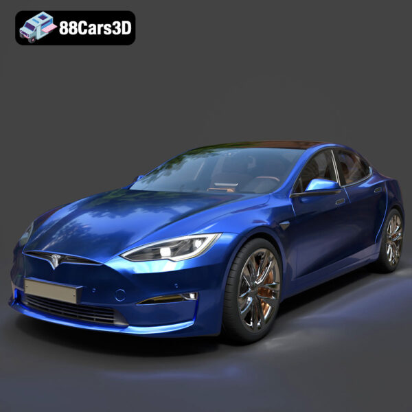 Tesla Model S Plaid 2023 3D Model