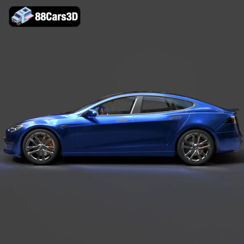 Tesla Model S Plaid 2023 3D Model