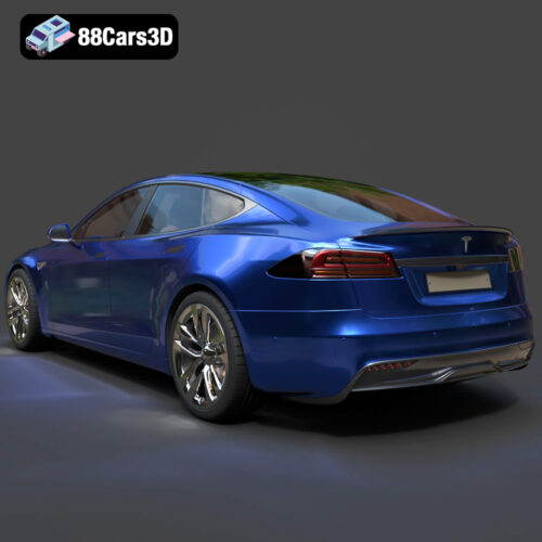 Tesla Model S Plaid 2023 3D Model