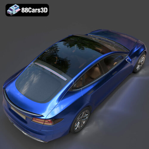 Tesla Model S Plaid 2023 3D Model