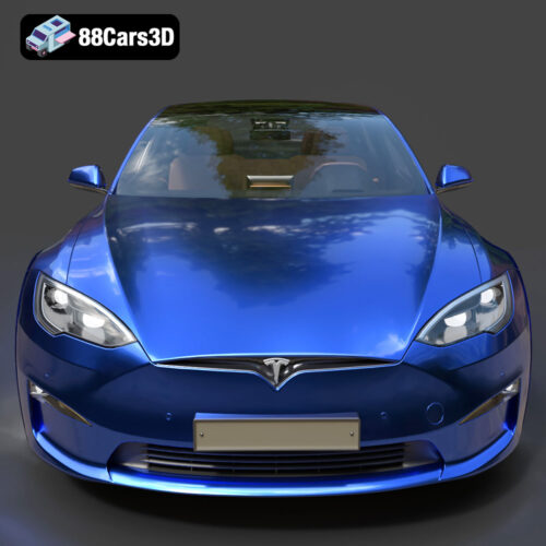 Tesla Model S Plaid 2023 3D Model