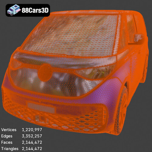 Volkswagen ID. Buzz Cargo 2023 3D Model