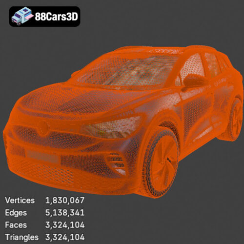 Volkswagen ID4 2021 3D Model