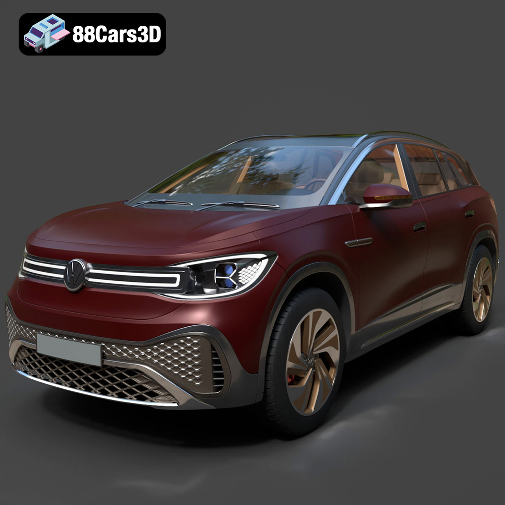 Volkswagen ID6 CROZZ 2022 3D Model