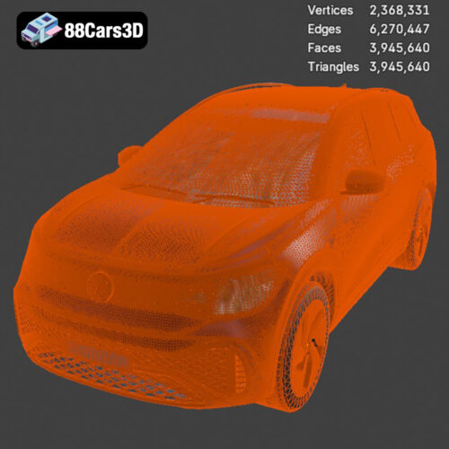 Volkswagen ID6 CROZZ 2022 3D Model