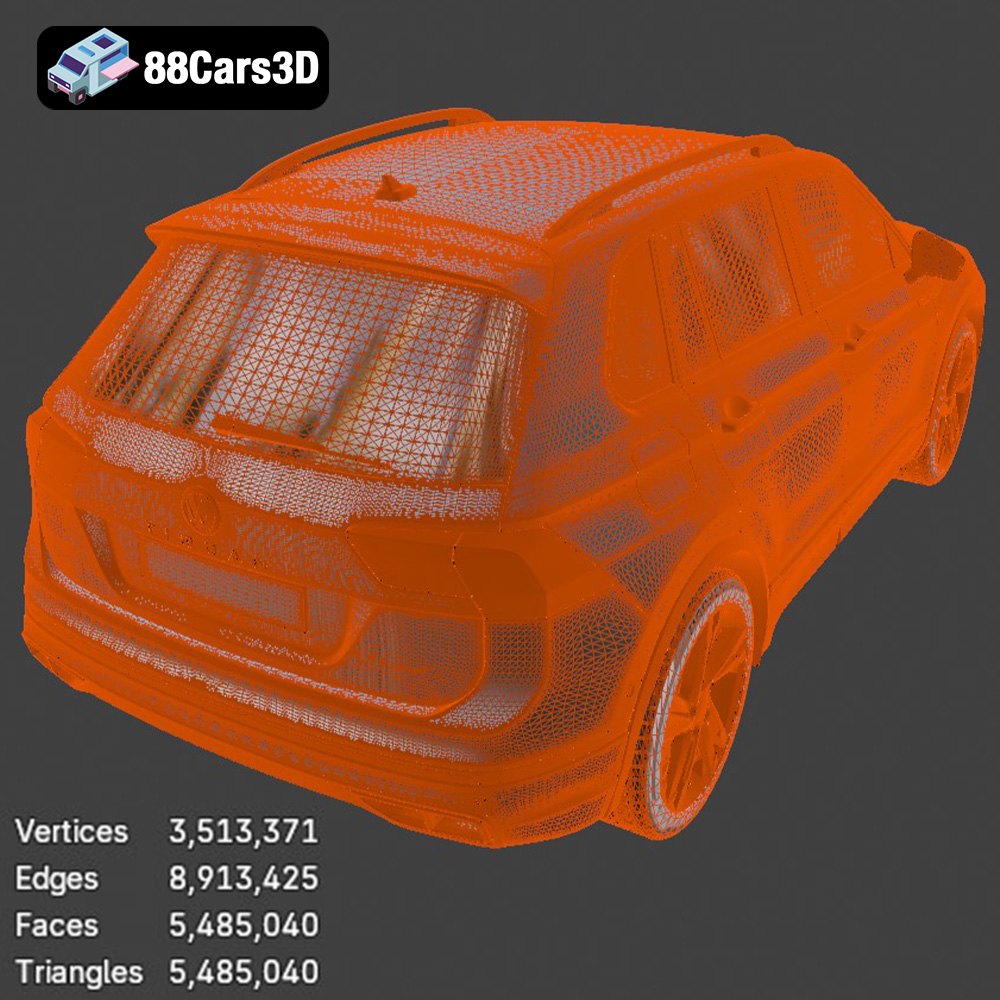 Volkswagen Tiguan 2021 3D Model