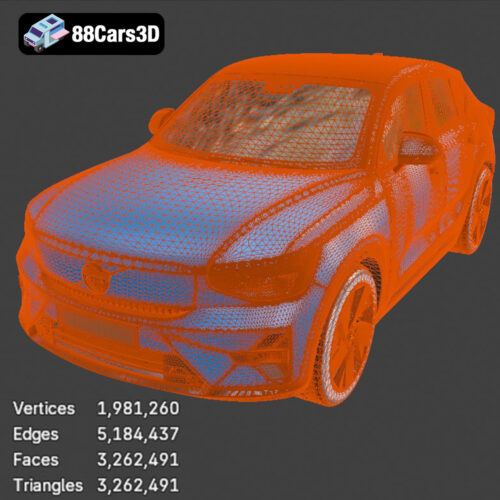 Volvo C40 Recharge 3D Model