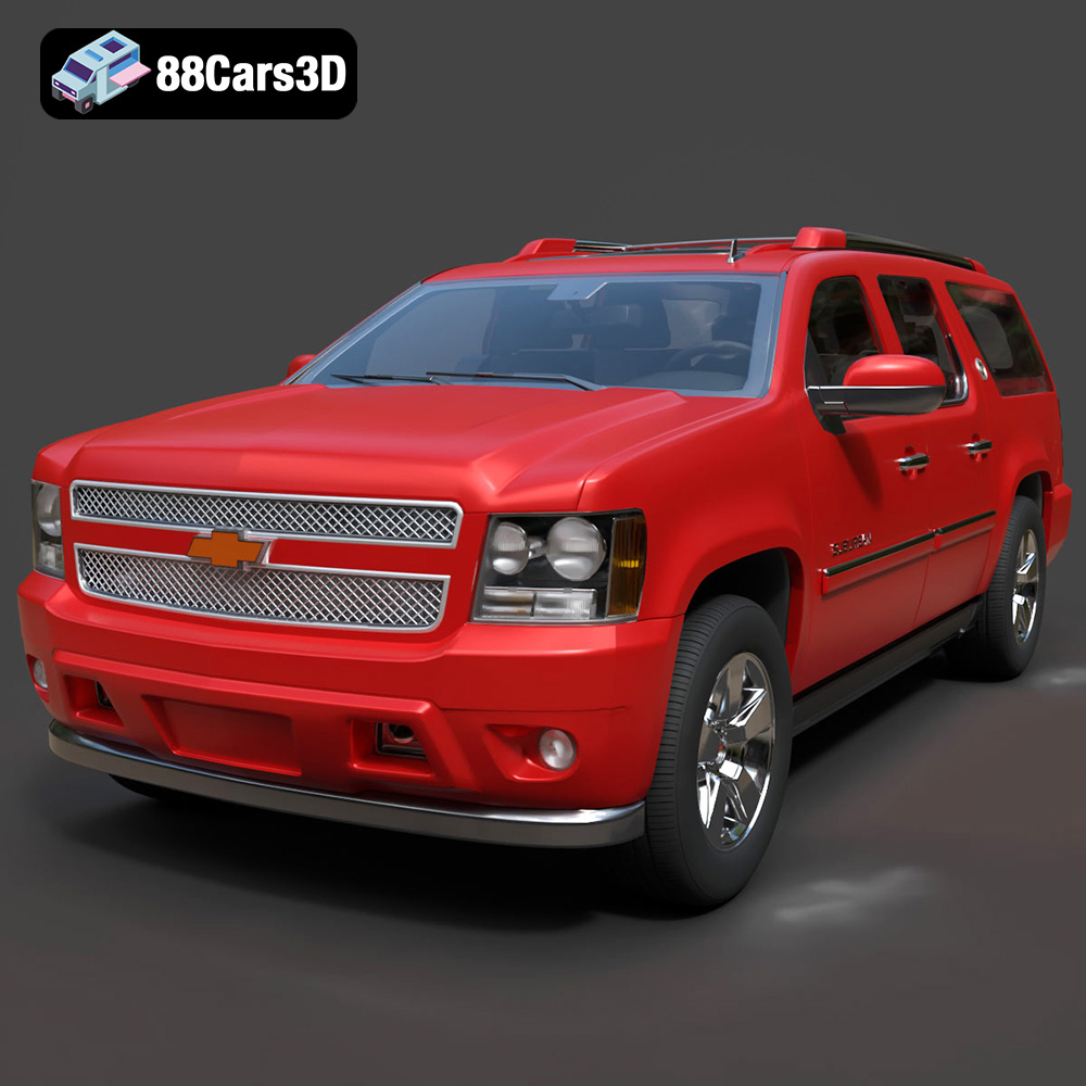 Chevrolet Suburban 75th Diamond 3D Model Download STL FBX OBJ GLB Blend