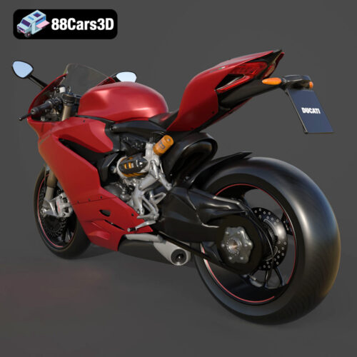 Ducati 1299 Panigale S 2017 3D Model Download STL FBX OBJ GLB Blend - Gallery Image 2 Ducati 1299 Panigale S 2017
