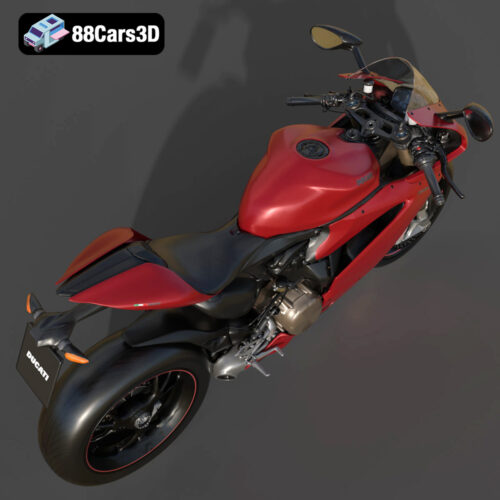 Ducati 1299 Panigale S 2017 3D Model Download STL FBX OBJ GLB Blend - Gallery Image 4 Ducati 1299 Panigale S 2017