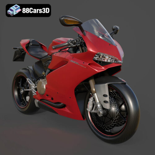 Ducati 1299 Panigale S 2017 3D Model Download STL FBX OBJ GLB Blend - Gallery Image 5 Ducati 1299 Panigale S 2017