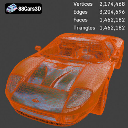 Ford GT 2005 3D Model