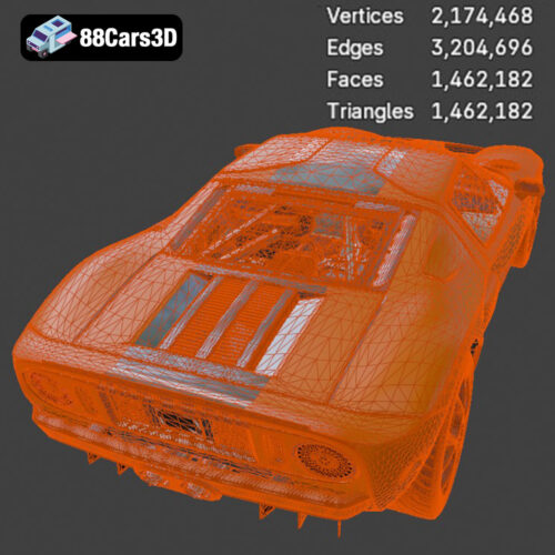 Ford GT 2005 3D Model