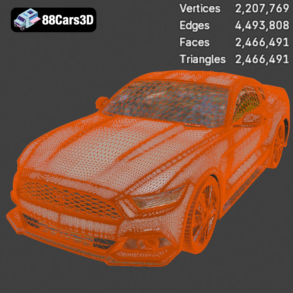 Ford Mustang GT 3D Model