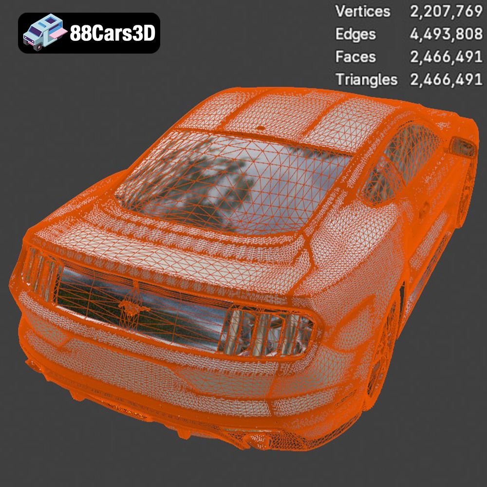 Ford Mustang GT 3D Model