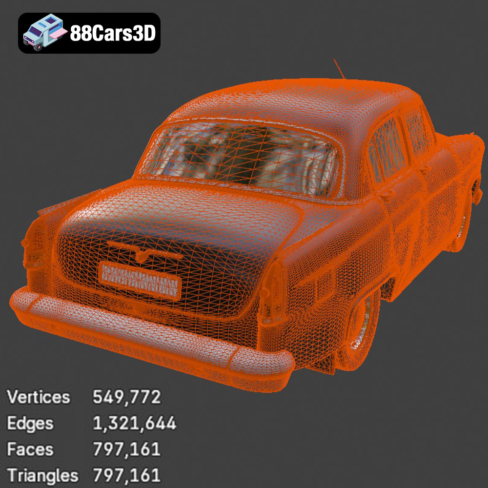 GAZ 21-001 3D Model