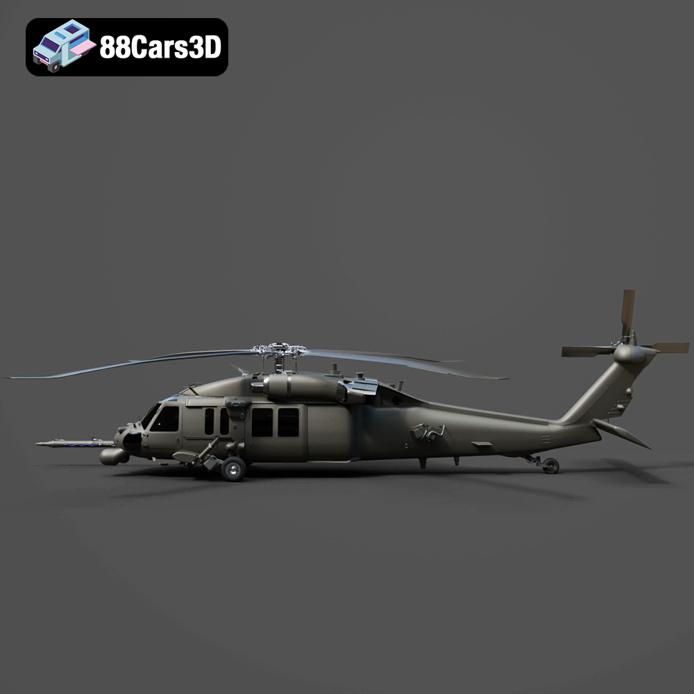 Helicopter UH-40 3D Model