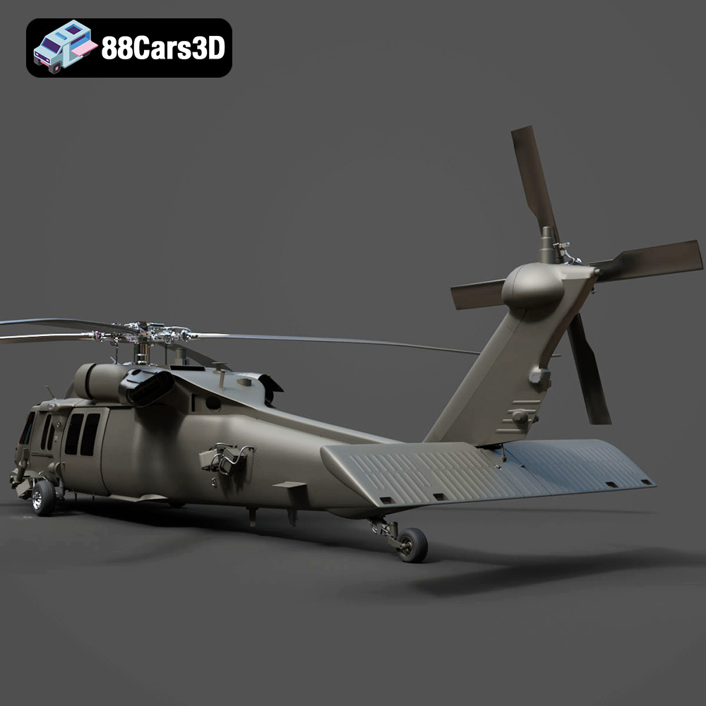 Helicopter UH-40 3D Model