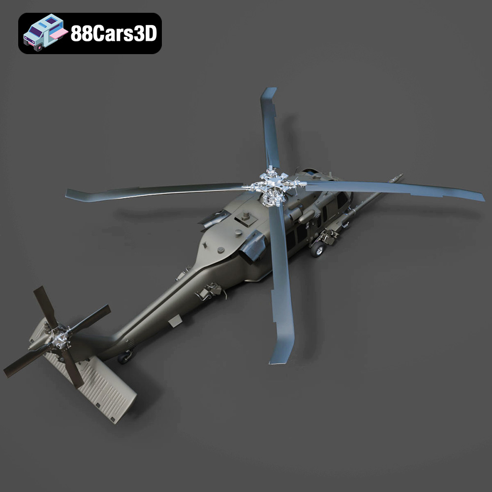 Helicopter UH-40 3D Model