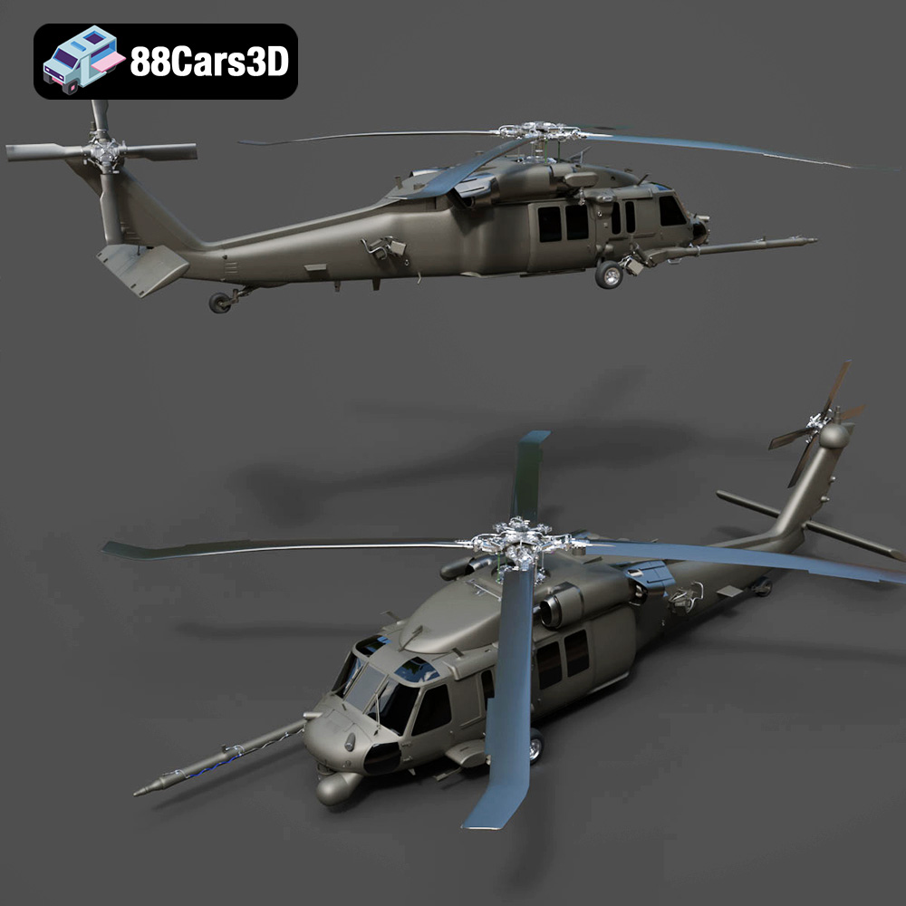 Helicopter UH-40 3D Model