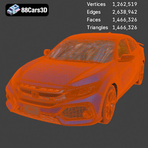 Honda Civic Si Sedan 2017 3D Model