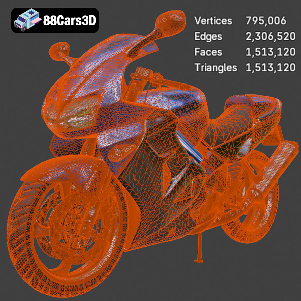 Honda VFR 801-002 3D Model