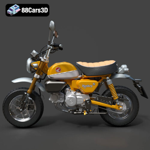 Honda Monkey 125 2019 3D Model - Gallery Image 1 Honda Monkey 125 2019 3D Model