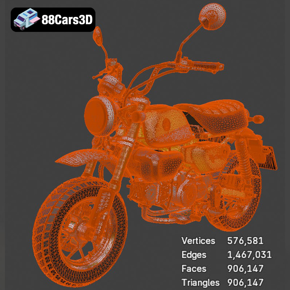 Honda Monkey 125 2019 3D Model