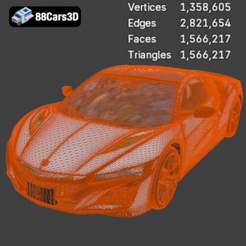 Honda NSX 2017 3D Model