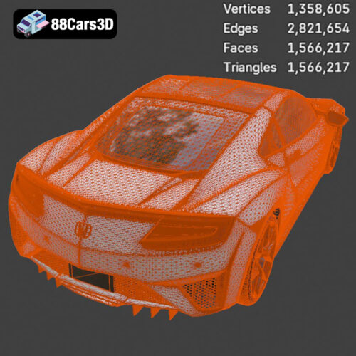 Honda NSX 2017 3D Model
