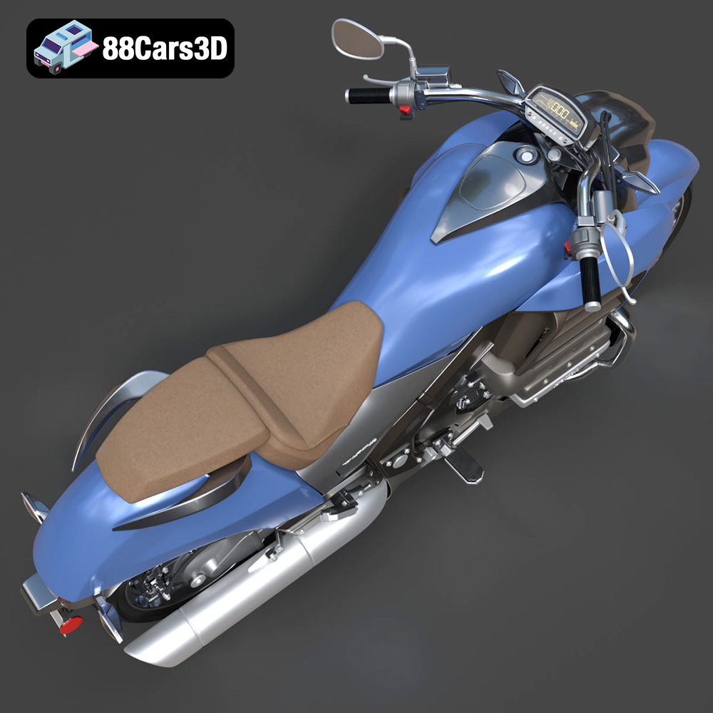 Honda Valkyrie GL1800C 2015 3D Model