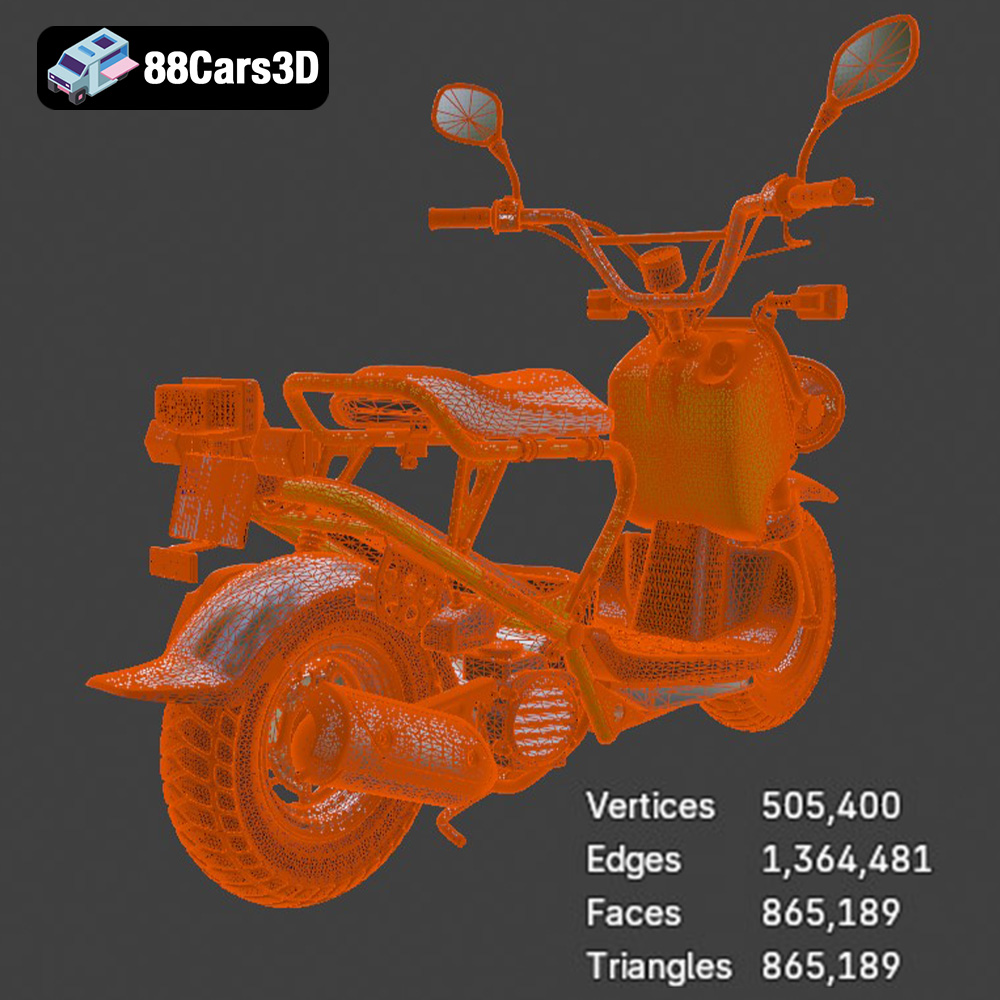 Honda Zoomer 50 2005 3D Model