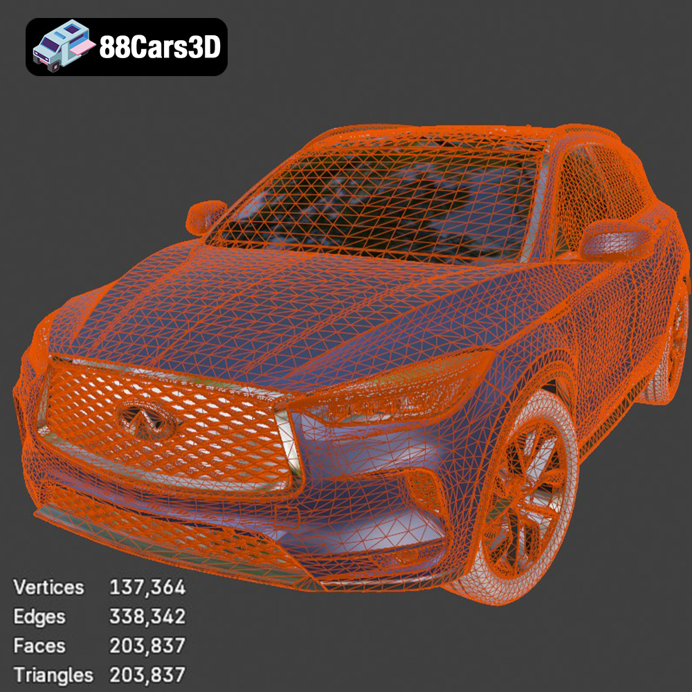Infiniti QX50 2019 3D Model