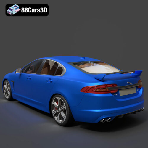 Jaguar XFR-S 2014 3D Model