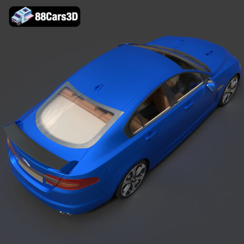 Jaguar XFR-S 2014 3D Model