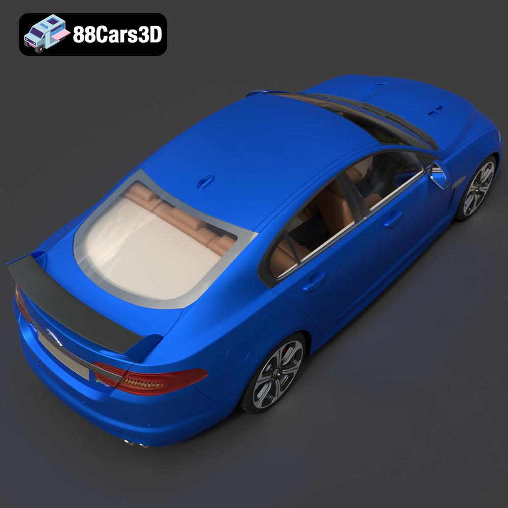 Jaguar XFR-S 2014 3D Model