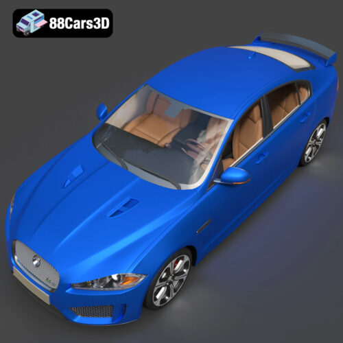 Jaguar XFR-S 2014 3D Model