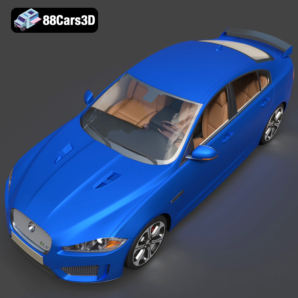 Jaguar XFR-S 2014 3D Model