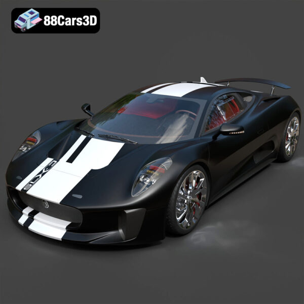 Jaguar C-X75 2014 3D Model