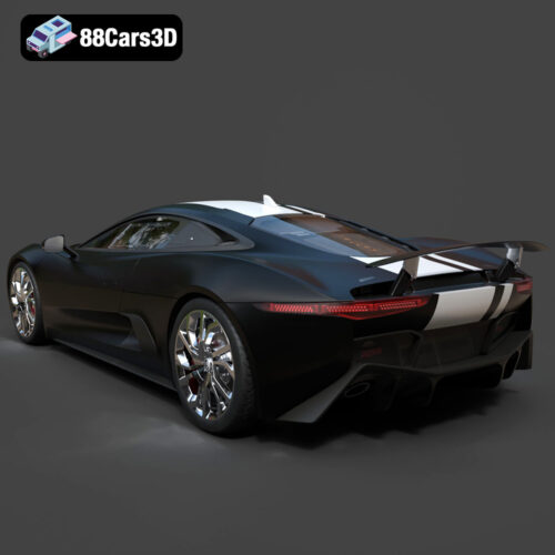 Jaguar C-X75 2014 3D Model