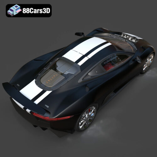 Jaguar C-X75 2014 3D Model