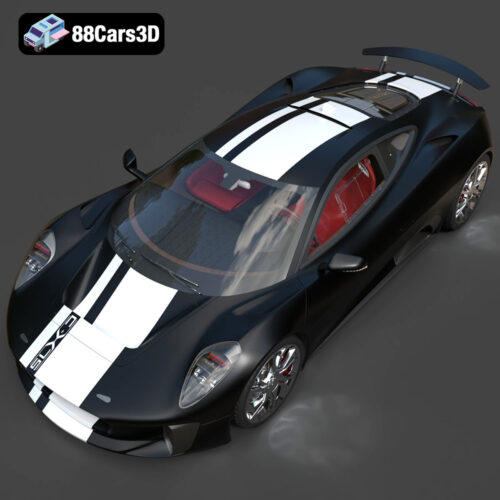 Jaguar C-X75 2014 3D Model