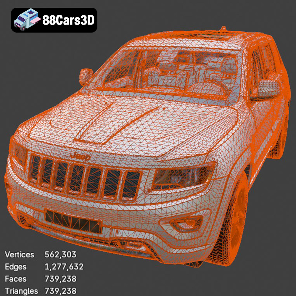 Jeep Grand Cherokee Limited 2017 3D Model