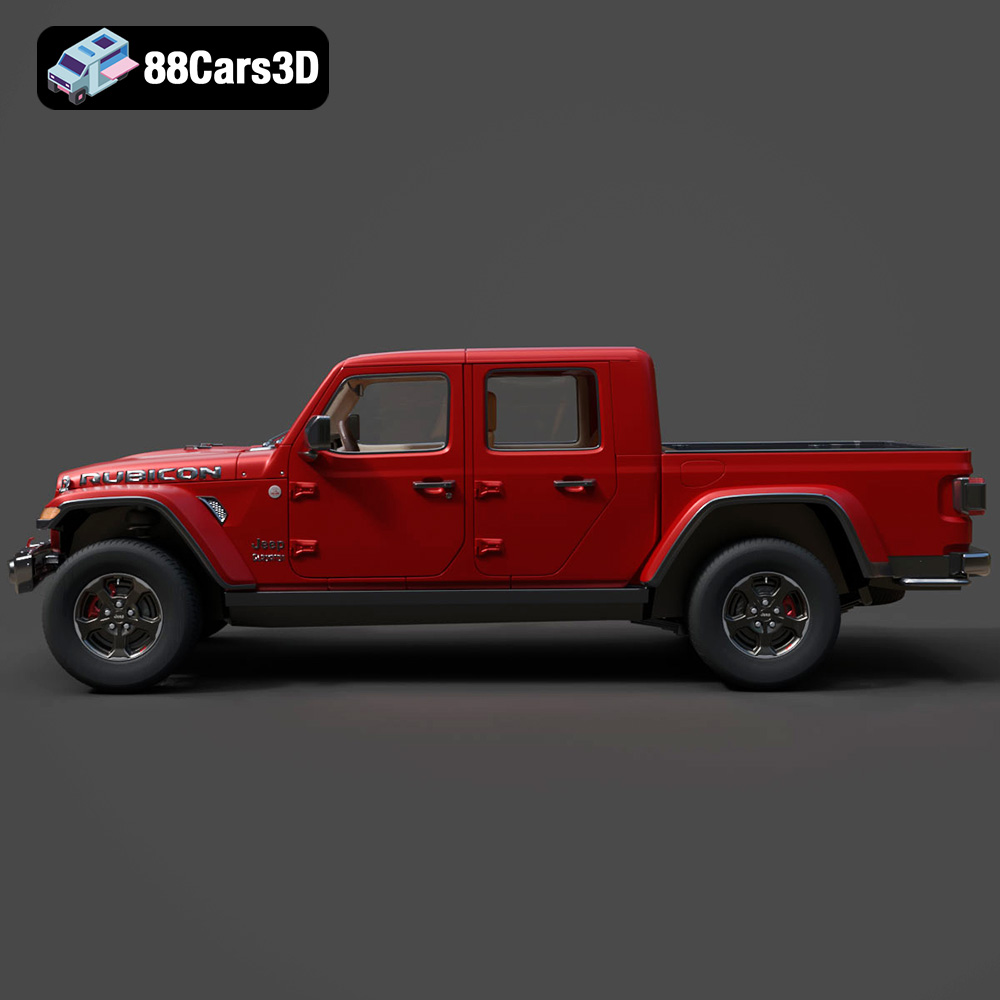 Jeep Gladiator Rubicon 2020 3D Model