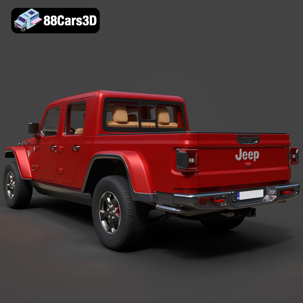 Jeep Gladiator Rubicon 2020 3D Model