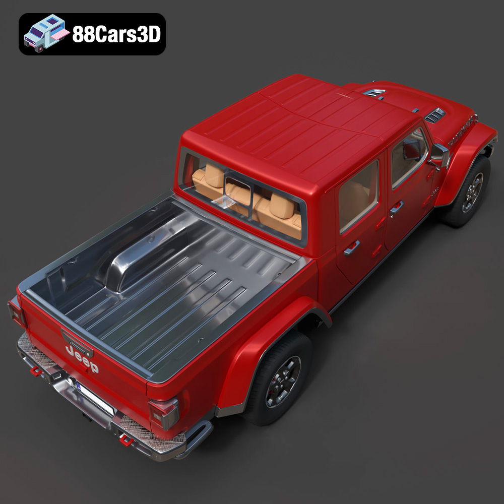 Jeep Gladiator Rubicon 2020 3D Model