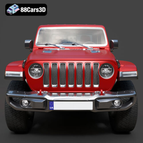 Jeep Gladiator Rubicon 2020 3D Model - Gallery Image 4 Jeep Gladiator Rubicon 2020 3D Model