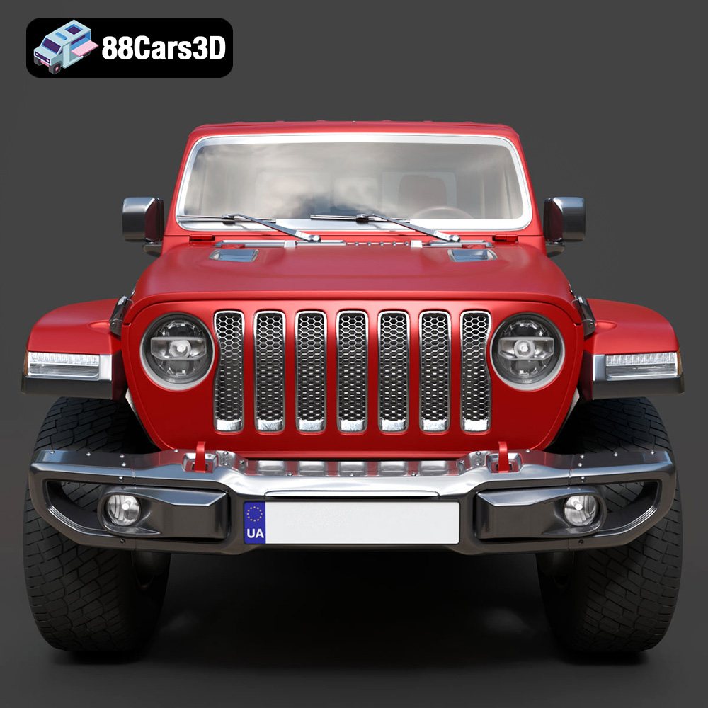 Jeep Gladiator Rubicon 2020 3D Model