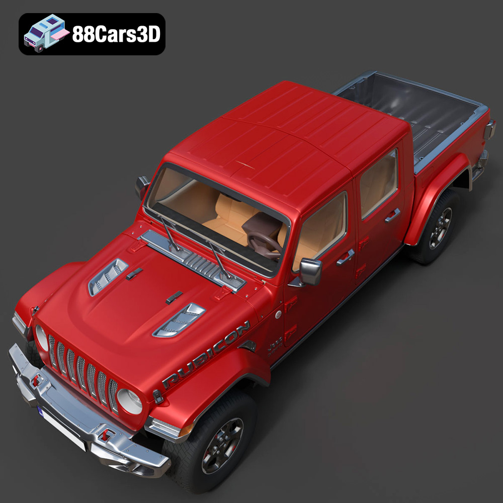 Jeep Gladiator Rubicon 2020 3D Model